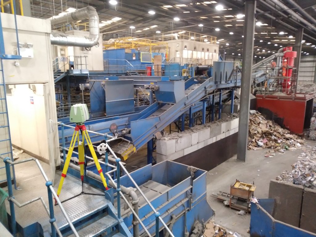 laser scanning recycling plant