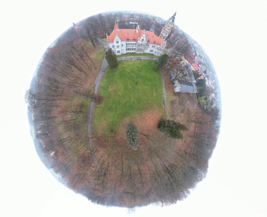 landscape drone flight 360